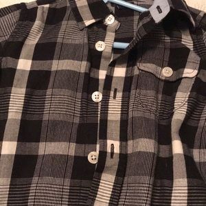 babyGap 18-24M Black and white plaid Button Down